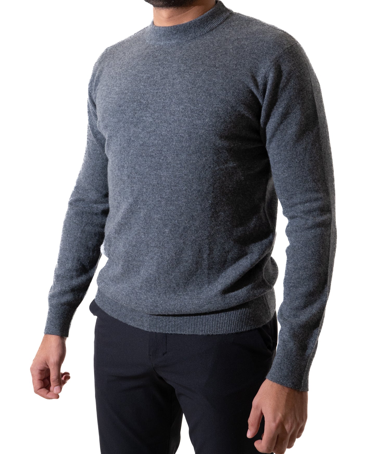 Wool & Cashmere Blend Sweater (Granite Grey)