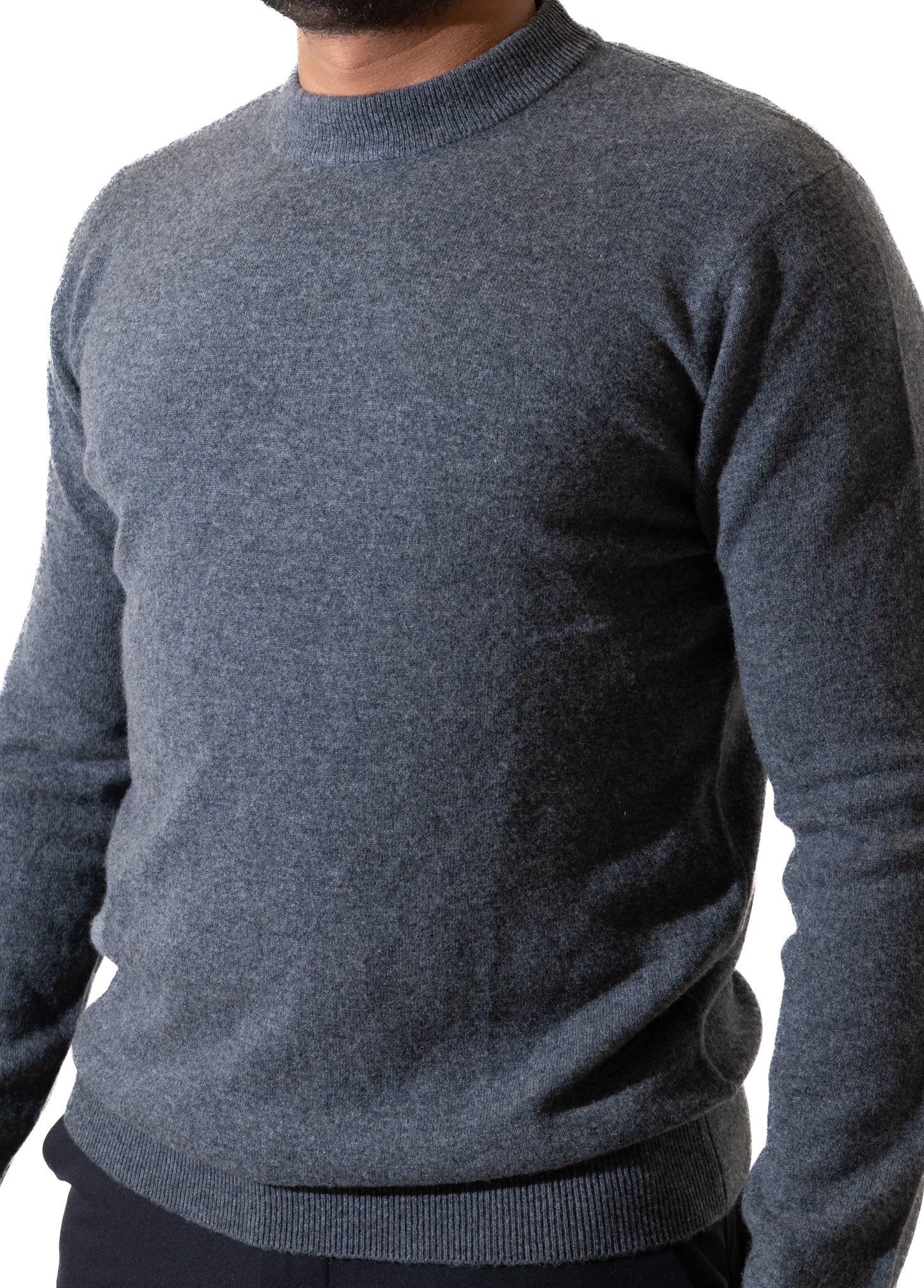 Wool & Cashmere Blend Sweater (Granite Grey)